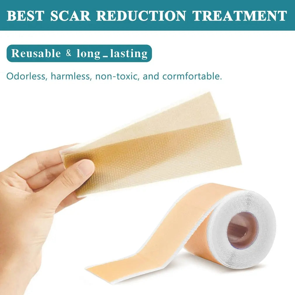 Overnight Collagen Boost & Scar Refinement Tape - 4cm x 150cm Silicone Skin Therapy Roll