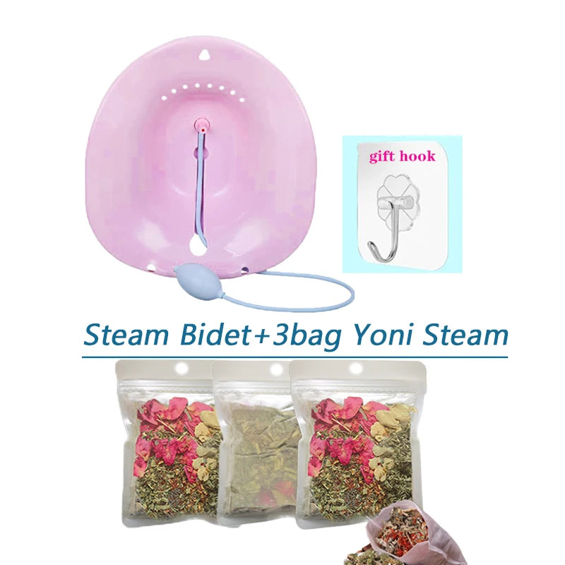 Women Portable Yoni Steam & Bidet Feminine Hygiene Seat Chinese Herbal Detox Steam Yoni Spa for Women Vaginal Health