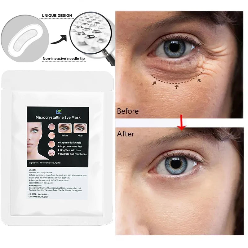 Micro-needle Eye Patch Hyaluronic Acid Anti-wrinkle Eye Mask Fine Lines Remove Moisturizing Eye Mask