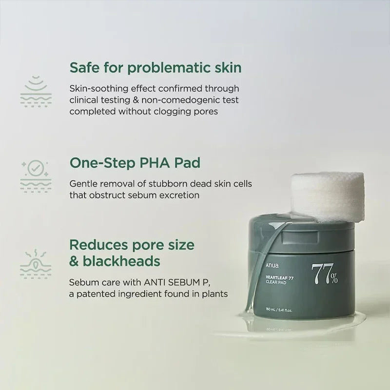 Anua Heartleaf Anti-aging Essence Moisturizing Skin Care Lines For Fine Line Deep Cleaning Facial Cleanser Skin Care Set