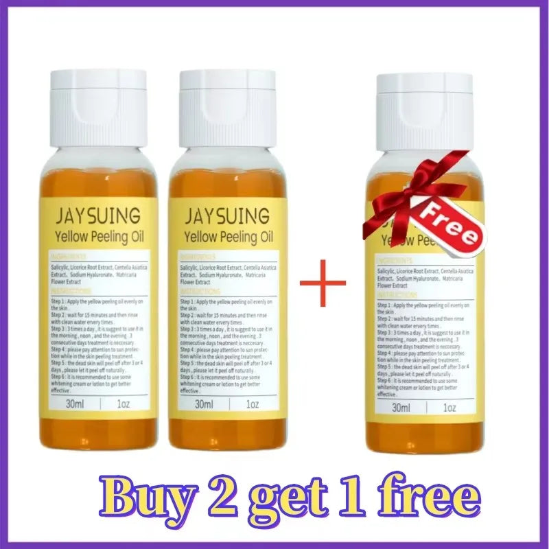 Yellow Peeling Body Oil Dead Skin Remover Cleansing Exfoliation For Tender Glowing Skin Moisturizing Care Beauty Products