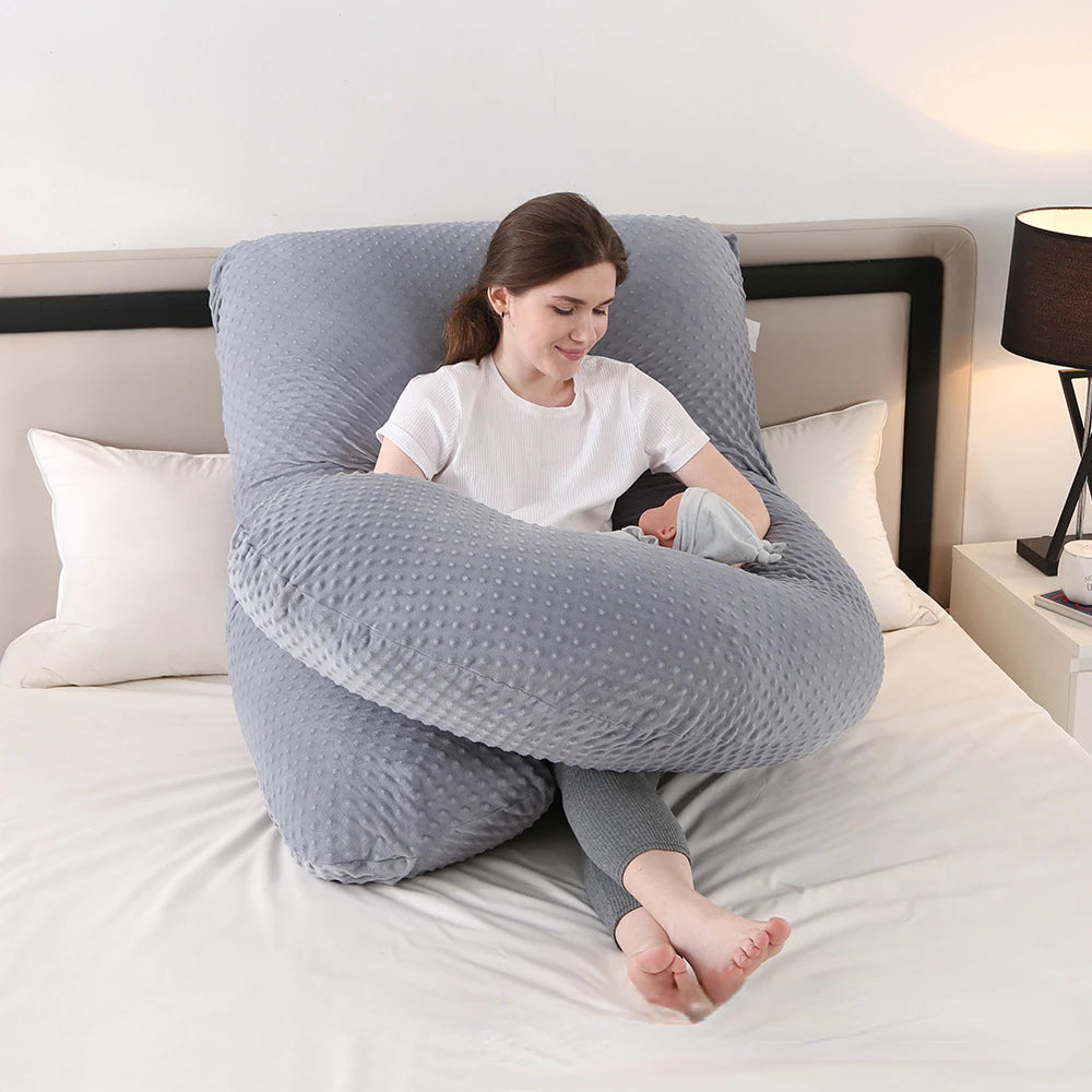 Pregnancy with Comfortable Waist and Abdomen Support for Side Lying Neck Pillows Sleep Orthopedic Sleeping