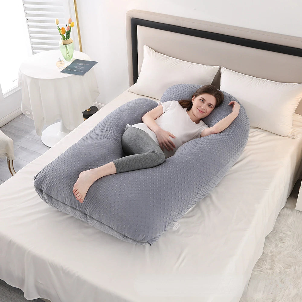 Pregnancy with Comfortable Waist and Abdomen Support for Side Lying Neck Pillows Sleep Orthopedic Sleeping