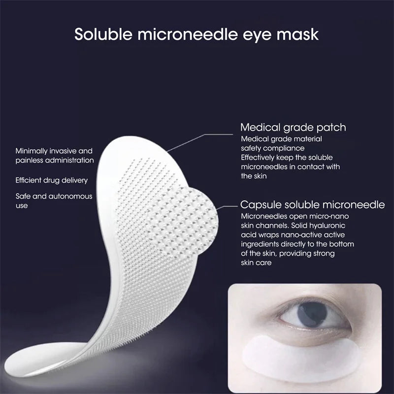 Micro-needle Eye Patch Hyaluronic Acid Anti-wrinkle Eye Mask Fine Lines Remove Moisturizing Eye Mask