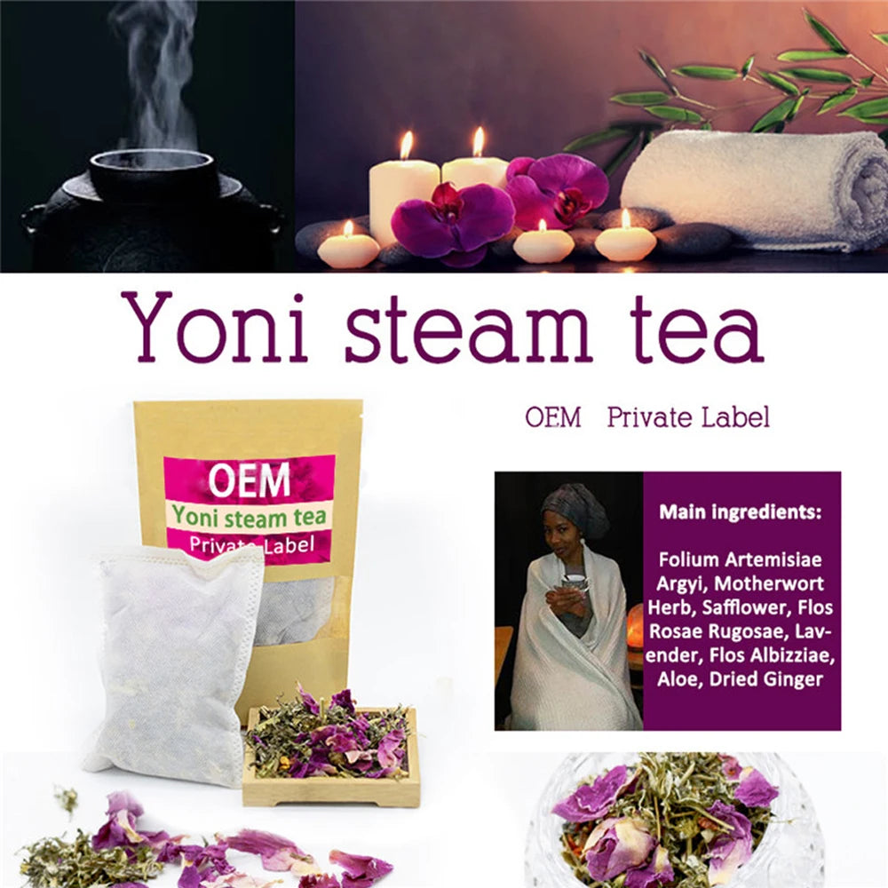 Women Portable Yoni Steam & Bidet Feminine Hygiene Seat Chinese Herbal Detox Steam Yoni Spa for Women Vaginal Health