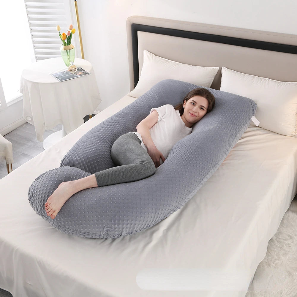 Pregnancy with Comfortable Waist and Abdomen Support for Side Lying Neck Pillows Sleep Orthopedic Sleeping