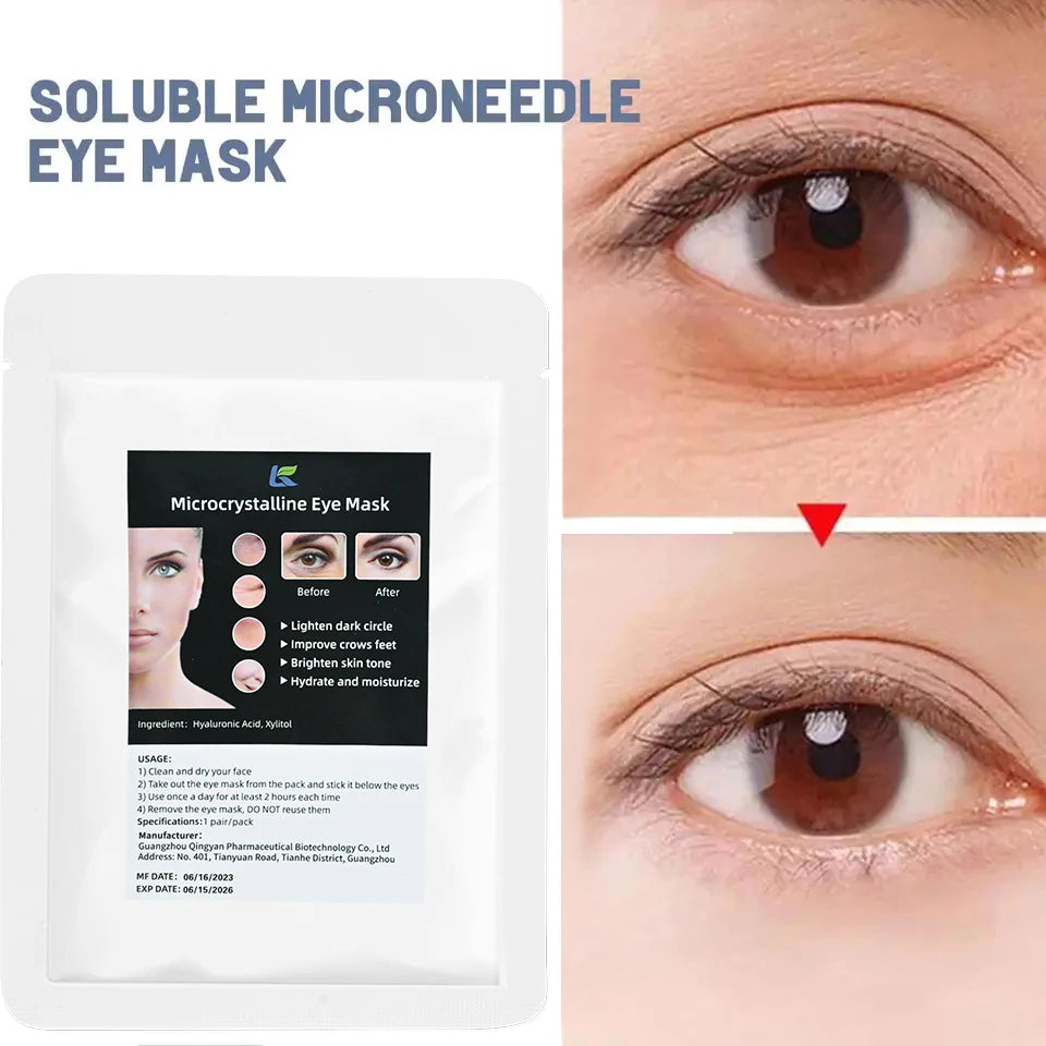 Micro-needle Eye Patch Hyaluronic Acid Anti-wrinkle Eye Mask Fine Lines Remove Moisturizing Eye Mask