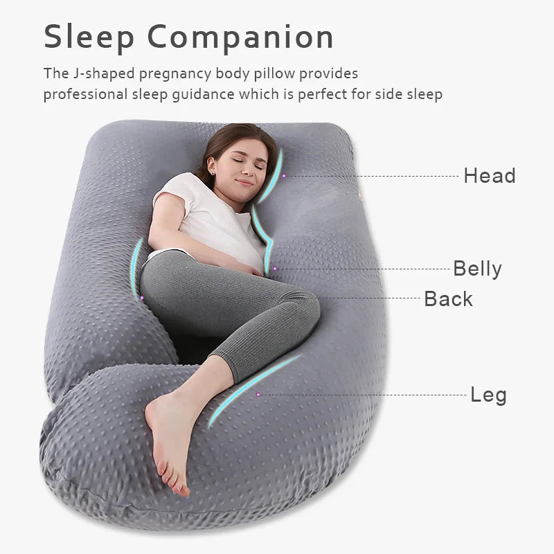 Pregnancy with Comfortable Waist and Abdomen Support for Side Lying Neck Pillows Sleep Orthopedic Sleeping