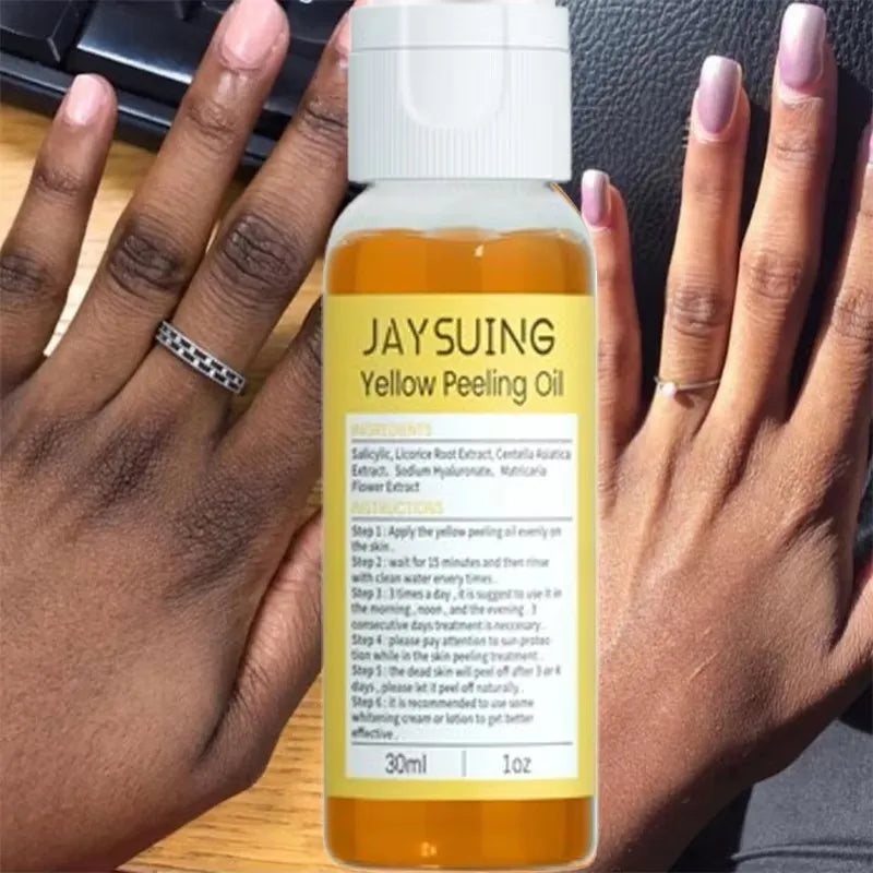 Yellow Peeling Body Oil Dead Skin Remover Cleansing Exfoliation For Tender Glowing Skin Moisturizing Care Beauty Products