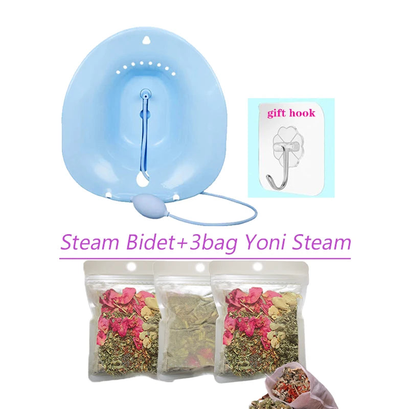 Women Portable Yoni Steam & Bidet Feminine Hygiene Seat Chinese Herbal Detox Steam Yoni Spa for Women Vaginal Health