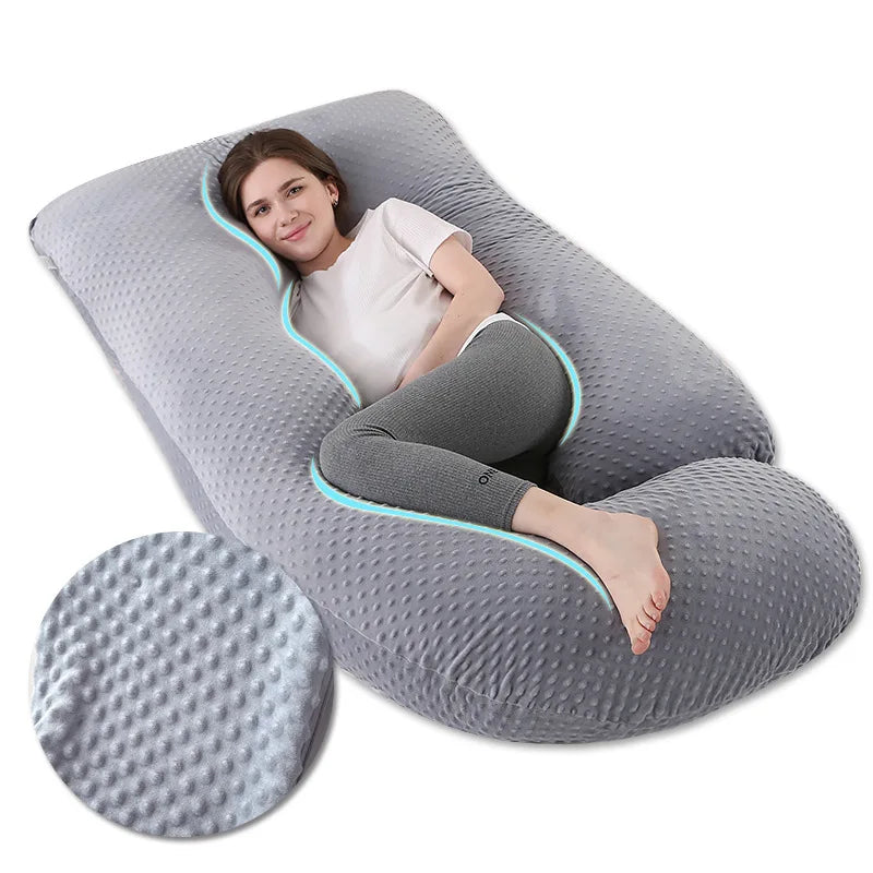 Pregnancy with Comfortable Waist and Abdomen Support for Side Lying Neck Pillows Sleep Orthopedic Sleeping