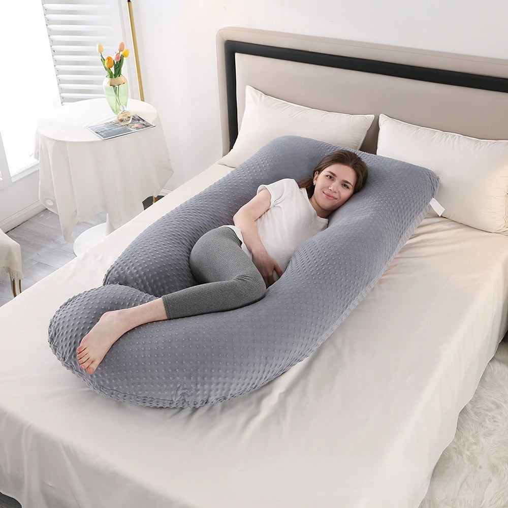 Body Pillow for Pregnant Women With Comfortable Waist and Abdomen Support for Side Lying Neck Pillows Sleep Orthopedic Sleeping